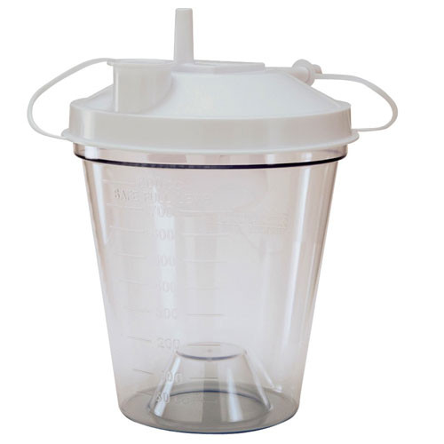 SUCTION ASPIRATOR ACCESSORIES CANISTERS DISP 800CC GRAY TOP (48/CS) [054-610-48BP]