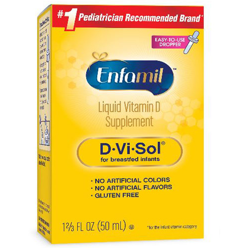 SUPPLEMENTS VITAMINS LIQUID ENFAMIL F/INFANT MULTIVITAMIN W/D DROPS D-VI-SOL 50ML (12/CS) [113-086644]