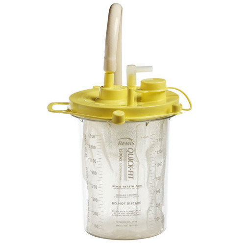 SUCTION ASPIRATOR ACCESSORIES QUICK FIT LINER 1500CC F/YELLOW LID (50/CS) [022-1504]
