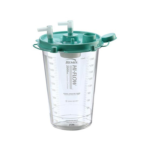 SUCTION ASPIRATOR ACCESSORIES CANISTERS DISP 2000CC HI-FLOW (48/CS) [022-4944-10]
