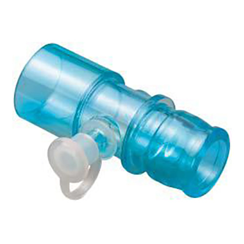 OXYGEN ADAPTER/CONNECTOR STRAIGHT W/THERMOMETER PORT 22MM ID X 22MM OD LF AIRLIFE (50/CS) [304-004204-EA]