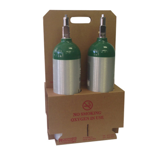 OXYGEN TANK CYLINDER ACCESSORIES HOLDER CARDBOARD TOTE N' GO 4 D OR M9 CYLINDERS (10/PK) [701-150-2010]
