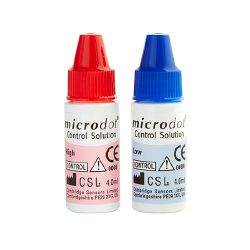 BLOOD GLUCOSE CTRL SOLUTIONS HI/LOW F/MICRODOT (SET/BX) [706-120-02]