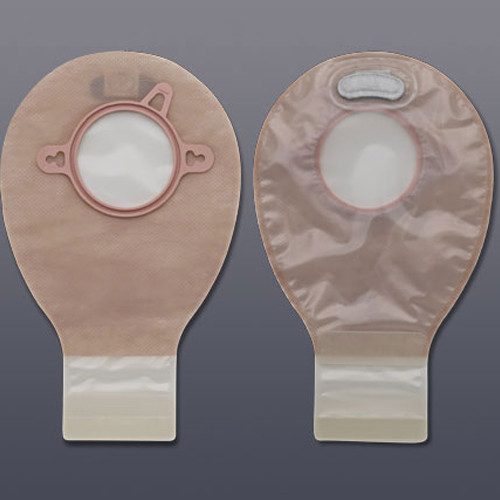 OSTOMY PCH 2PC DRAIN PRE-SIZED 1 3/4IN MINI TRANS NEW IMAGE (20/BX 24BX/CS) [HOL18292-EA]
