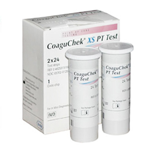 PT/INR STRIPS TEST COAGUCHEK XS (24/BX) [025-22-045-965]