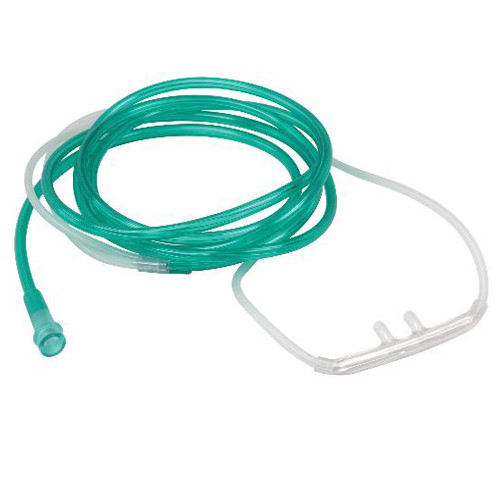 CANNULAS OXYGEN NASAL CURVED SOFT TIP ADULT CLEAR HIGH FLOW CRIMP RESIST W/4FT TUBING LF COMPLIANCE SOLN (25/CS) [400-C04SOFT-HF-25]