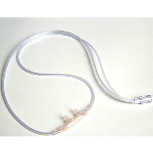 CANNULAS OXYGEN NASAL CURVED SOFT TIP ADULT CLEAR BARBED W/O TUBING LOW FLOW CRIMP RESIST SUNMED (50/CS) [157-16SOFT-B-0-50]