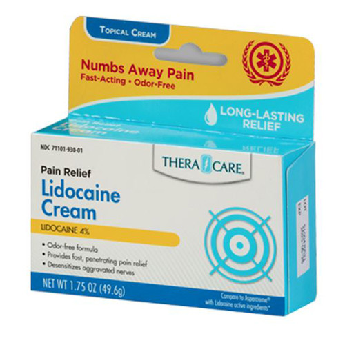 ANALGESICS PAIN RELIEF LIDOCAINE CREAM 4% STRENGTH 1.75OZ TUBE COMPARE TO ASPERCREME (48/CS) [PH583]