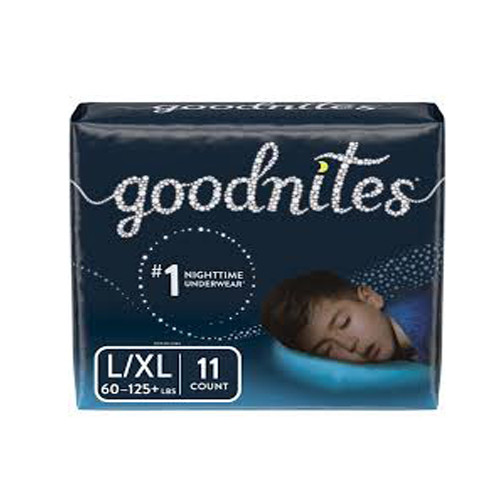 BRIEFS PULL UPS YOUTH MOD-HVY ABS DISP LF 68-95LBS LG F/BOYS GOODNITES (11/PK 4PK/CS) [KC53362]
