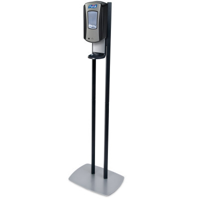 DISPENSERS SANITIZER ACCESSORIES FLOOR STAND CHROME/BLACK 1200ML PURELL LTX-12 (EA) [GJ7028-DS]