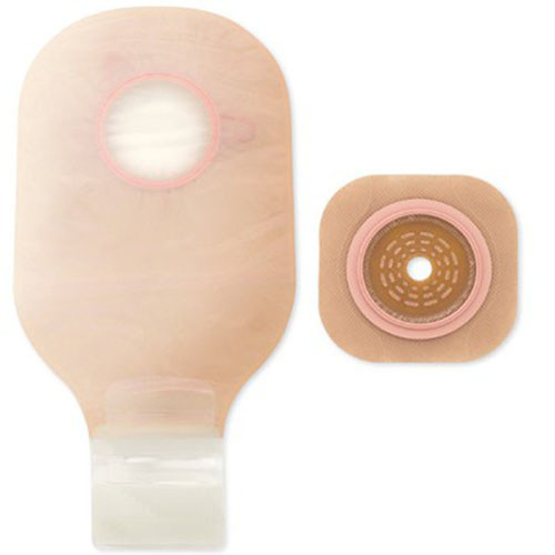 OSTOMY PCH 2PC DRAIN CUT-TO-FIT KIT UP TO 2 3/4IN ULTRA CLEAR BLUE LOCK 'N ROLL CERA PLUS (5/BX) [HOL19604]