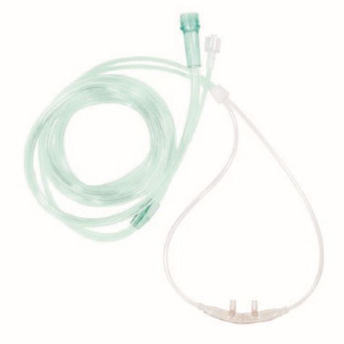 CANNULAS OXYGEN NASAL STANDARD TIP ADULT CLEAR MALE W/ 7FT & GAS SAMPLING LINE AIRLIFE (10/CS) [304-2812M-10]