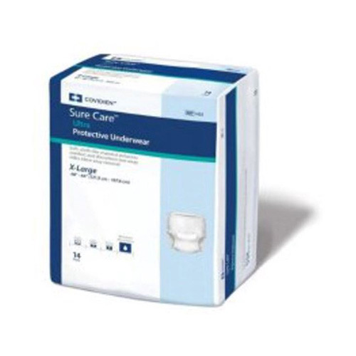 BRIEFS PULL UPS ADULT HVY ABS DISP LF 48-66IN XL WHITE SURE CARE ULTRA (14/PK 4PK/CS) [150-1455]