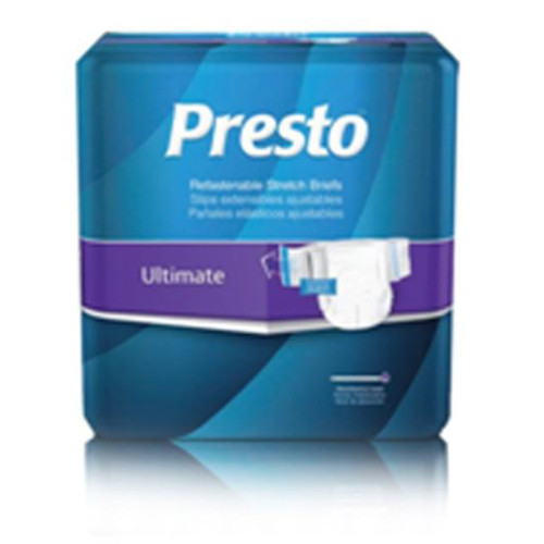 BRIEFS DIAPERS ADULT STRETCH PANEL STYLE W/LEAKAGE BARRIER ULTIMATE ABS DISP LF 48-66IN LG/XL BEIGE MADE USA (18/PK 4PK/CS) [680-ABS31050]