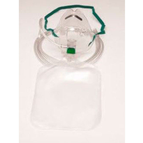 MASKS OXYGEN ADULT NON-REBREATHER HIGH CONCENTRATION 750ML W/SAFETY BEG W/ 7FT TUBING W/O BPA SUNMED (50/CS) [157-8140-7-50]