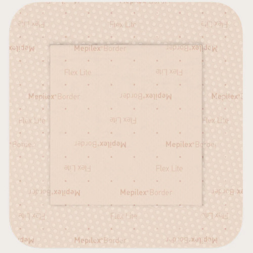 DRESSINGS FOAM SILICONE SELF-ADH BORDER LF ST 4IN X 4IN MEPILEX BORDER FLEX LITE (5/BX 10BX/CS) [MOL581300]