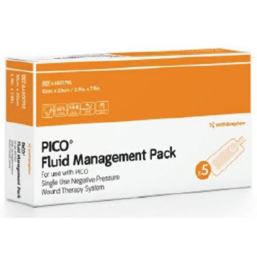 DRESSINGS NEGATIVE PRESSURE WOUND THERAPY FLUID MANAGEMENT PACK 10CM X 30CM PICO 7 (5/BX 5BX/CS) [SN66022023]