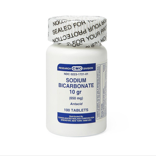 ANTACIDS SODIUM BICARBONATE 650MG 10.03g TABLETS (100/BTL) [PH998]