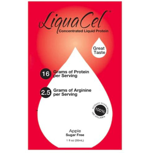 NUTRITIONALS LIQUACEL PROTEIN LIQ W/ARGININE 1OZ PKT SUGAR FREE APPLE (100PKT/CS) [261-GH89]