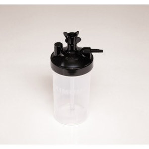 OXYGEN HUMIDIFICATION RESERVOIR BOTTLES EMPTY 6PSI 6LPM 350ML POP OFF VALVE HIGH FLOW BUBBLE DRY W/O BPA LF COMPLIANCE SOLN (50/CS) [157-7600-0-50]