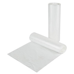 CANS TRASH LINERS 60 GAL CLEAR 38IN X 58IN HD M16 10% LL MADE USA (25/RL 8RL/CS) [500-62XC-R]