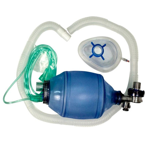 *USE - 400-RB01D* RESUSCITATORS MANUAL PULMONARY (MPR) AMBU PEDIATRIC DISP W/MASK W/10' TUBING & 500ML BAG W/FLOW DIVERTER (6/CS) [400-MPR2]
