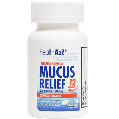 GUAIFENESIN EXPECTORANT 1200MG TABLETS EXT RELEASE COMPARE TO BI-LAYER MUCINEX ER (40/BTL) [PH165M]