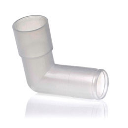 TRACHEOSTOMY ADAPTER ELBOW STANDARD 22MM ID X 22MM OD TELEFLEX (50/CS) [122-HUD1641-CS]
