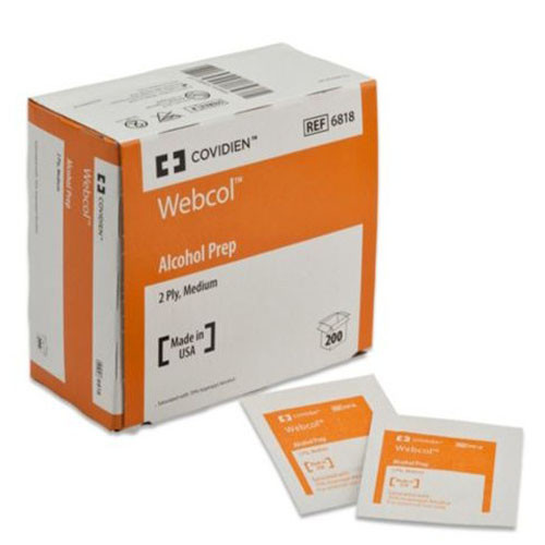 PADS PREP ALCOHOL DISP ST 1.2IN X 2.6IN MD (200/BX 20BX/CS) [150-6818-CS]