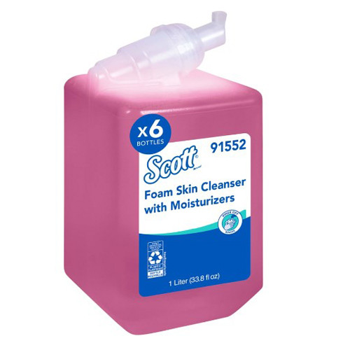 SOAPS FOAM HAND W/ MOISTURIZERS FLORAL FRAGRANCE PINK F/1000ML SCOTT ESSENTIAL DISPENSERS (6/CS) [KC91552]