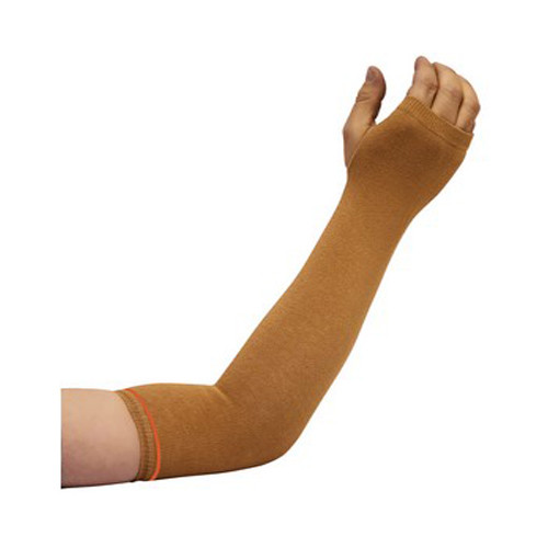 GERI SLEEVES ARM W/THUMB HOLE LF CIRCUMFERENCE 11IN X 18INL LG BEIGE DERMA SHIELD (PR) [500-GSARM-L]