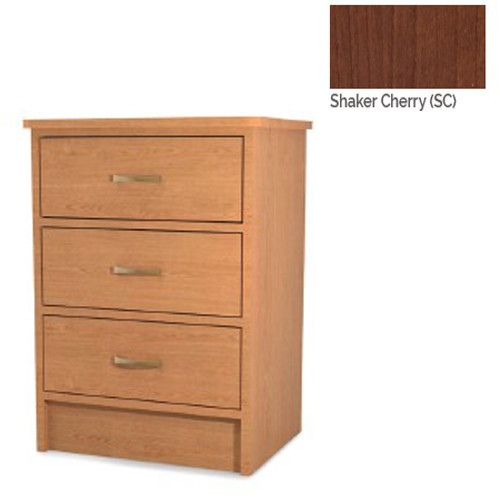 CABINET BEDSIDE 3 DRAWER AVONDALE SHAKER CHERRY READY SHIP (EA) [075-A31-22-SC-RS]