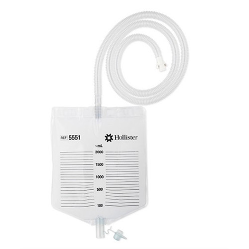 OSTOMY HIGH OUTPUT DRAINABLE POUCH W/TUBING CLEAR HOLDS 68OZ (10/BX) [HOL5551]