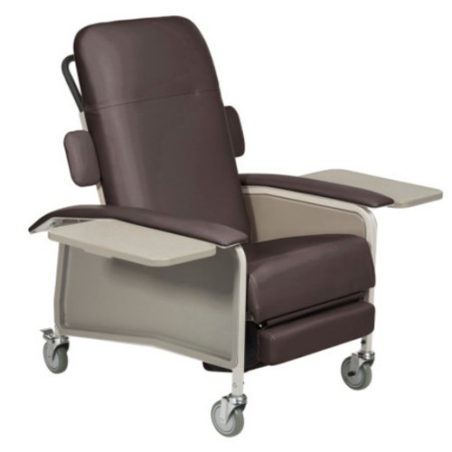 CHAIR GERI RECLINER W/TRAY 250LB CAP 4-POSITION CHOCOLATE (EA) [500-GC-4CHOC]