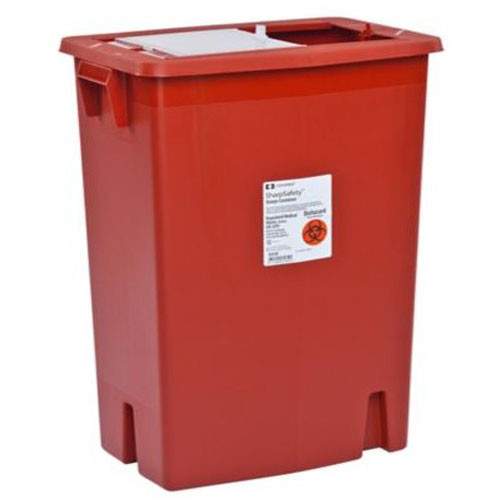 SHARPS CONTAINER 18 GAL RED SLIIDING LID (5/CS) [150-8938]