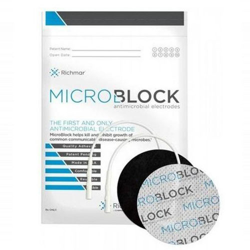 ELECTROCARDIOGRAPH ACCESSORIES ANTIMICROBIAL ELECTRODES 3IN ROUND WHITE CLOTH MICROBLOCK (4/PK 10PK/CS) [976-400-881-MIC]