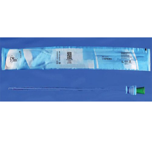 CATHETERS URETHRAL DISP ST INTERMITTENT PVC STRAIGHT TIP LF MALE 14FR 16IN W/O BPA DEHP (30/BX 10BX/CS) [500-UC14M-ULTRA]