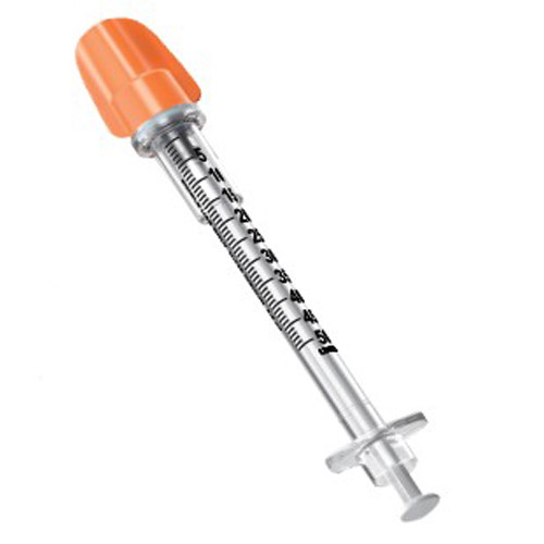 SYRINGES SAFETY INSULIN & TB DISP ST 28GA X .5IN ONE-CARE OPTI (100/BX 8BX/CS) [500-892911]