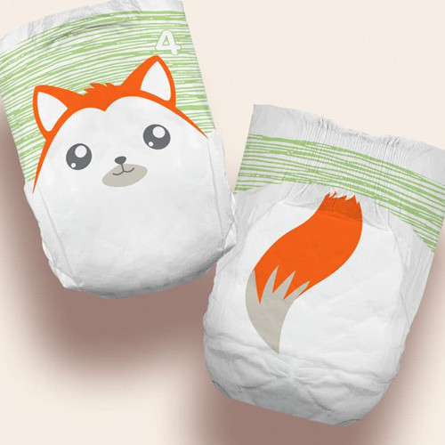 BRIEFS DIAPERS BABY DISP JUMBO UNISEX SIZE 4 FITS UP TO 22-37LBS ANIMAL PRINT CUTIES MADE USA (25/PK 8PK/CS) [009-CDB004]