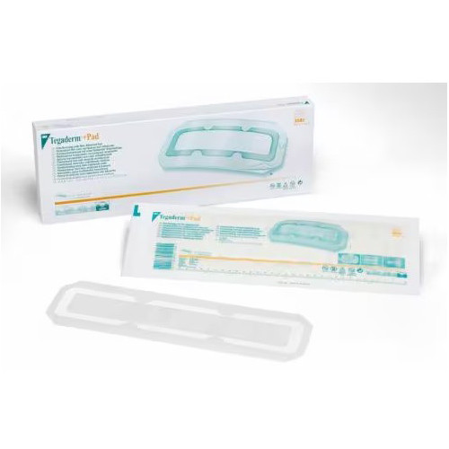 DRESSINGS FILM TRANS PADS NON-ADH LF ST 3.5IN X 8IN TEGADERM (25/BX 4BX/CS) [3M3590-BX]