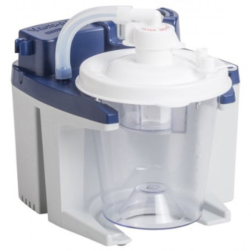SUCTION ASPIRATOR MACHINE PORTABLE QUIET MAX 550MMHG 27LPM 800CC CANISTER W/EXT FILTER AND CARRY CASE VACU-AIDE (EA) [054-7325D]