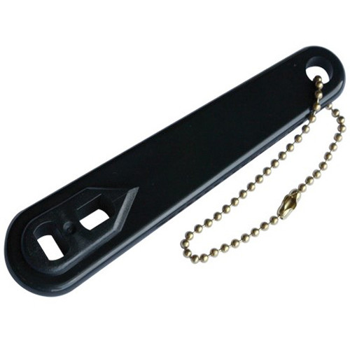 OXYGEN TANK CYLINDER ACCESSORIES WRENCH F/TANK VALVE W/CHAIN MADE USA (10/PK) [781-RES031]