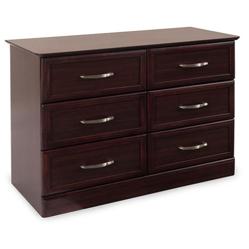 DRESSER 6 DRAWER 41IN X 16IN X 30IN MAHOGANY OR AMBER CHERRY (EA) [630-HC-DR6D]