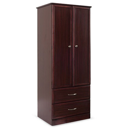 WARDROBE 2 DOOR/2 DRAWER 20IN X 22IN X 76 MAPLE, MAHOGANY OR AMBER CHERRY (EA) [630-HC-WR2D2D]