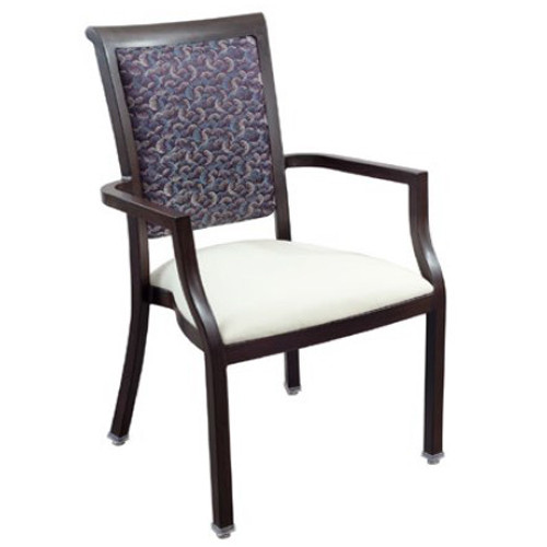 DINING ROOM CHAIR 23IN X 25IN X 37IN 500LB CAP ALUMINUM WOOD GRAIN FINISH (EA) [630-DCA750R]