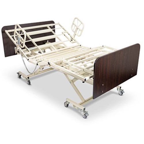 BEDS PACKAGE LOW BARIATRIC EXPANDABLE W/QBAR HI-LOW 9IN X 25IN 750LB CAP MAPLE, AMBER CHERRY OR MAHOGANY (EA) [630-LX-BARI-9]