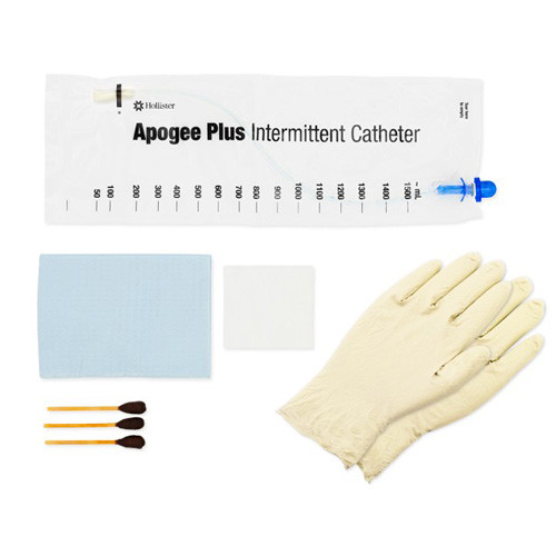 KITS/TRAYS URETHRAL CATHETERS DISP ST INTERMITTENT CLOSED LF 12FR 16IN APOGEE (100/CS) [HOLB12CB]