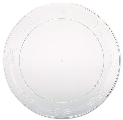 PLATES PLASTIC 9IN CLEAR DISP (18/PK 10PK/CS) [500-PL9C]