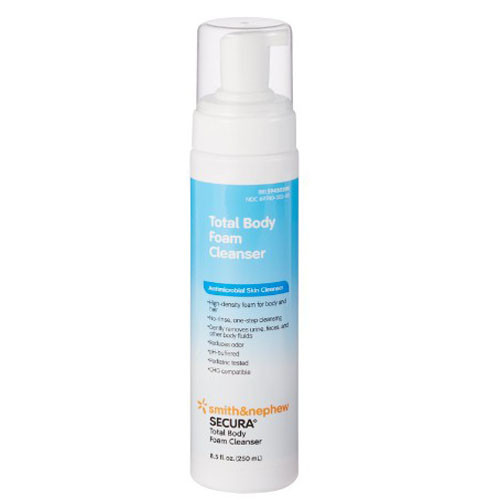 SHAMPOOS HAIR & BODY FOAM NO RINSE ANTIMICROBIAL 8.5OZ SECURA (12/CS) [SN59430300]