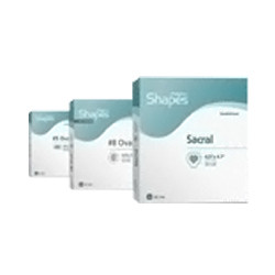 DRESSINGS QUADRAFOAM ADH BORDER FILM 2IN X 3IN #3 OVAL POLYMEM SHAPES (20/BX 5BX/CS) [140-8023]